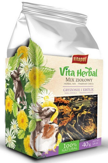 Vitapol Vita Herbal Mix ziolowy dla gryzoni i królika 40g - Image 1