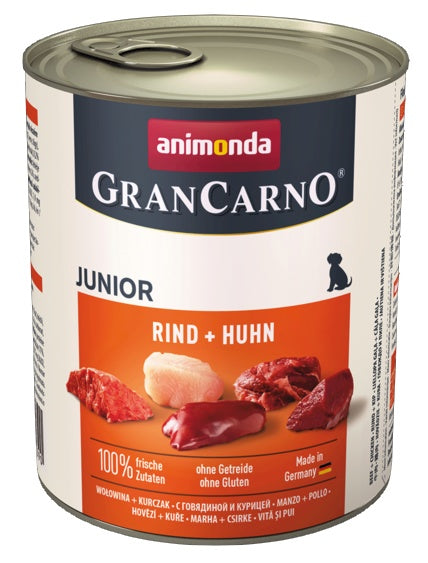 Animonda GranCarno Original Junior Rind Huhn Wołowina + Kurczak puszka 800g - Image 2