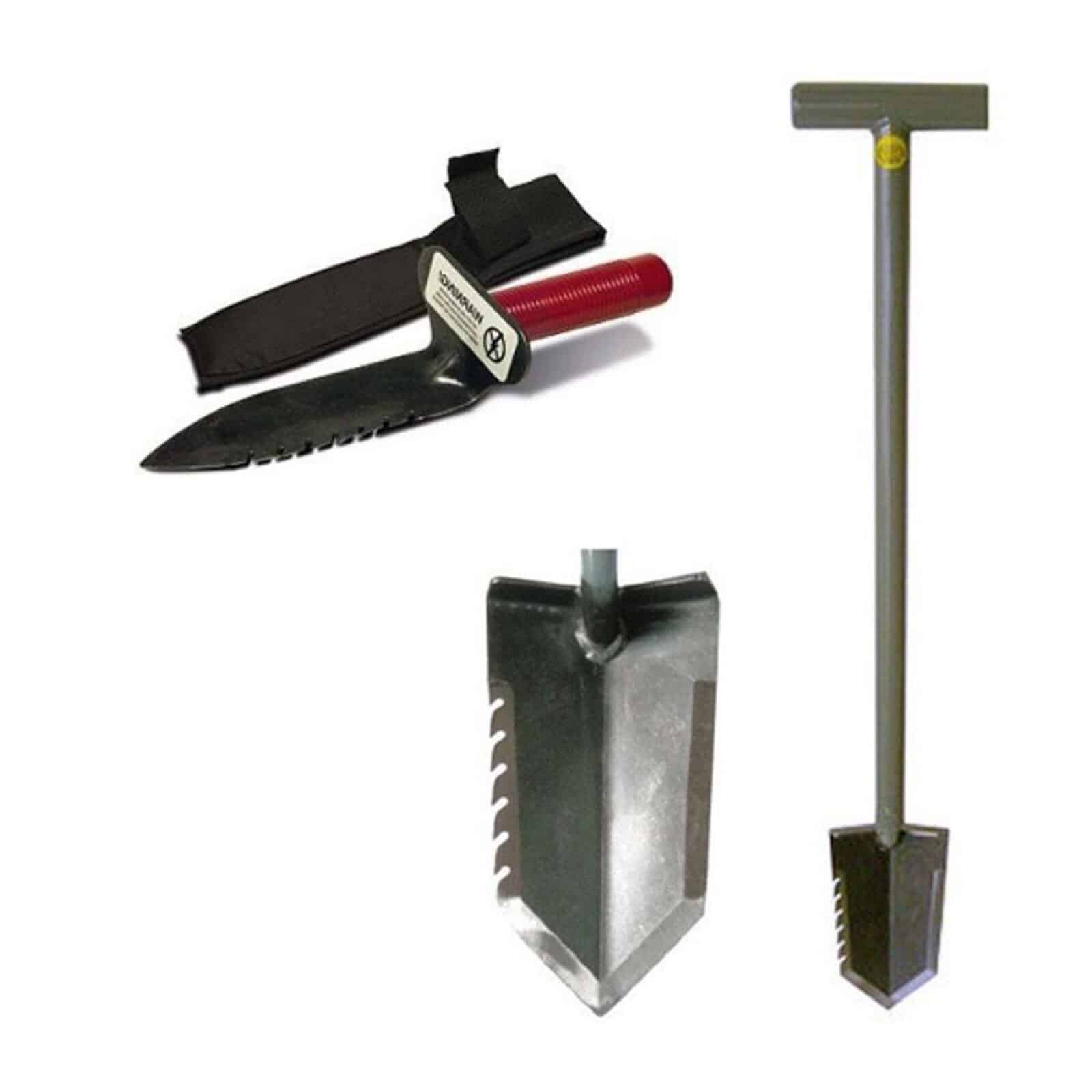 Lesche Sampson T-Handle Shovel and Lesche Digging Tool Left Side Serrated - Image 1