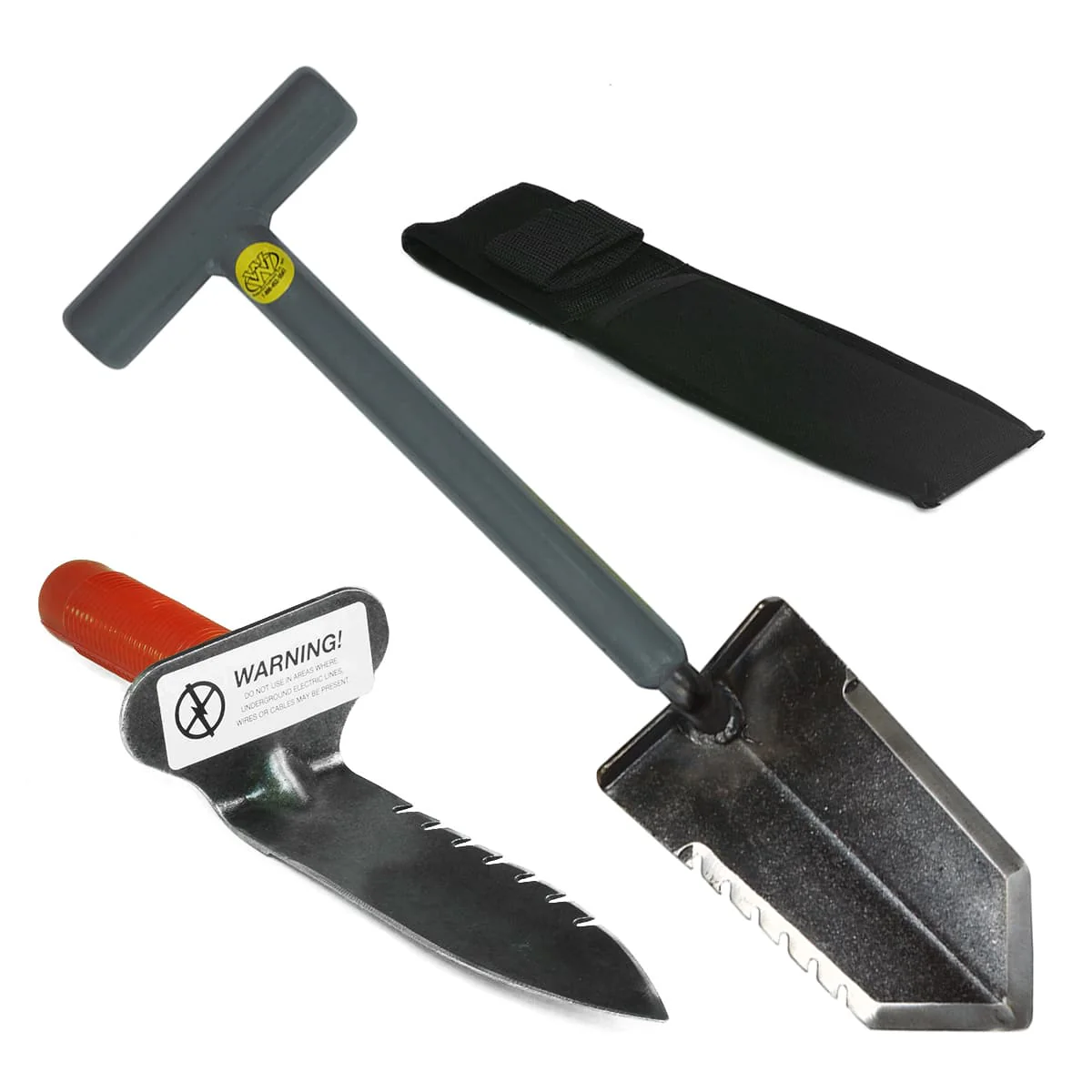 Lesche Sampson 18" T-Handle Shovel and Lesche Digging Tool Left Side Serrated - Image 1