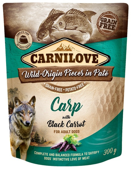 Carnilove Dog Carp & Black Carrot – karp i czarna marchew saszetka 300g