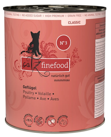 Catz Finefood Classic N.03 Drób puszka 800g - Image 1