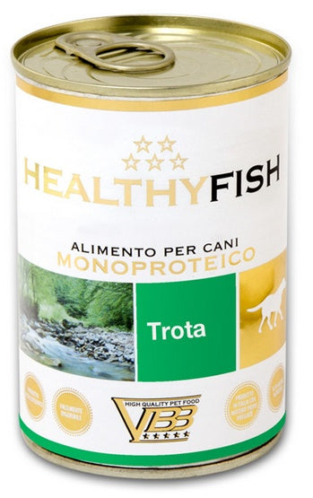 Healthy Meat Pies mono pstrąg puszka 400 g – 95% pstrąga w składzie