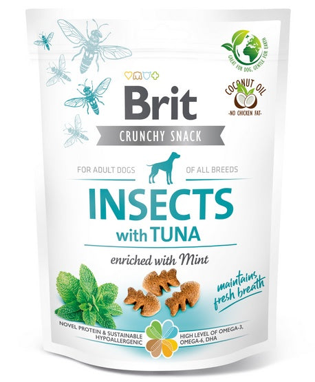 Brit Care Dog Crunchy Cracker Insect & Tuna 200 g – hipoalergiczne chrupiące przysmaki z białkiem owadów - Image 1