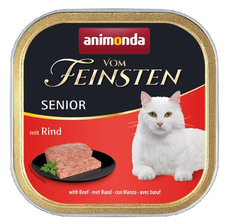 Animonda vom Feinsten Cat Senior z Wołowiną tacka 100g - Image 1