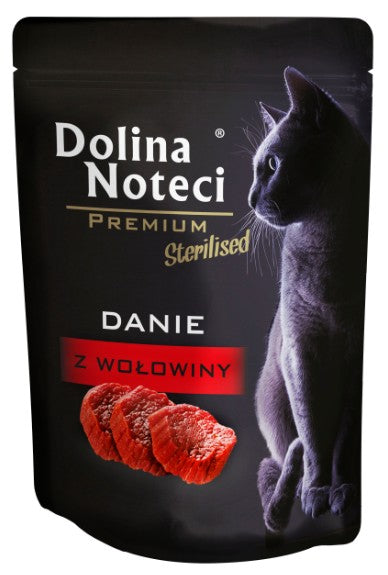 Dolina Noteci Premium Kot Sterilised Danie z wołowiny saszetka 85g - Image 1