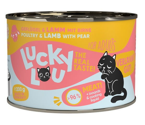 Lucky Lou Lifestage Adult Drób i jagnięcina puszka 200g - Image 1