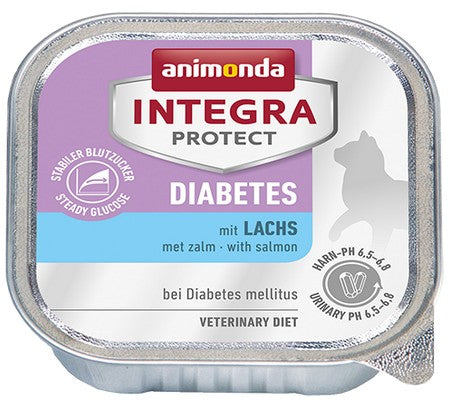 Animonda Integra Protect Diabetes dla kota - z łososiem tacka 100g - Image 1