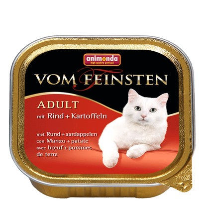 Animonda vom Feinsten Cat Adult z Wołowiną i Ziemniakami tacka 100g - Image 2