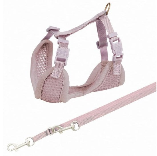 Trixie szelki ze smyczą Junior 26–34 cm liliowe - miękkie dopasowanie dla szczeniąt - Image 1