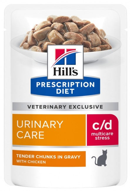 Hill's Prescription Diet c/d Feline Urinary Stress z kurczakiem saszetka 85g - Image 1