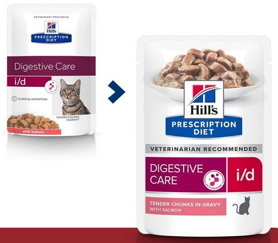 Hill's Prescription Diet i/d Feline Łosoś saszetka 85g - Image 2
