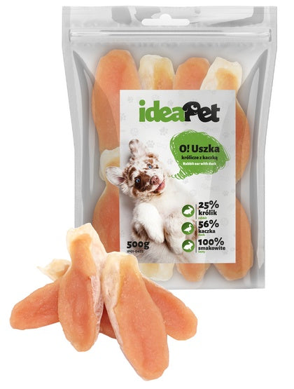 IdeaPet Uszka królicze z kaczką 500g - Image 3