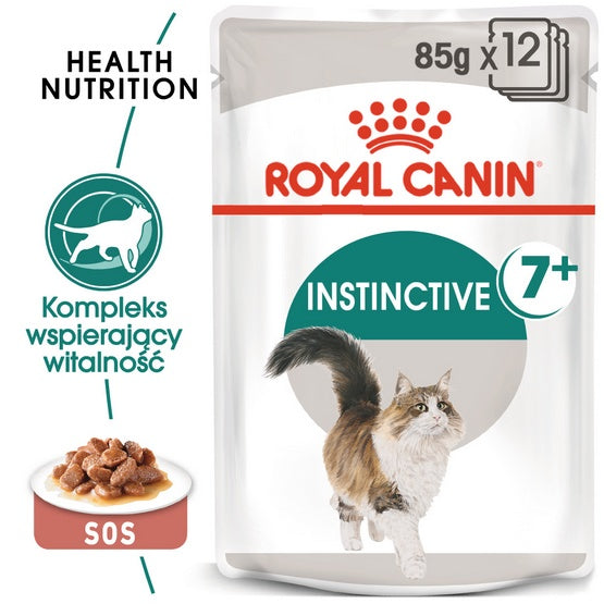Royal Canin Instinctive +7 w sosie karma mokra dla kotów starszych, wybrednych saszetka 85g - Image 1