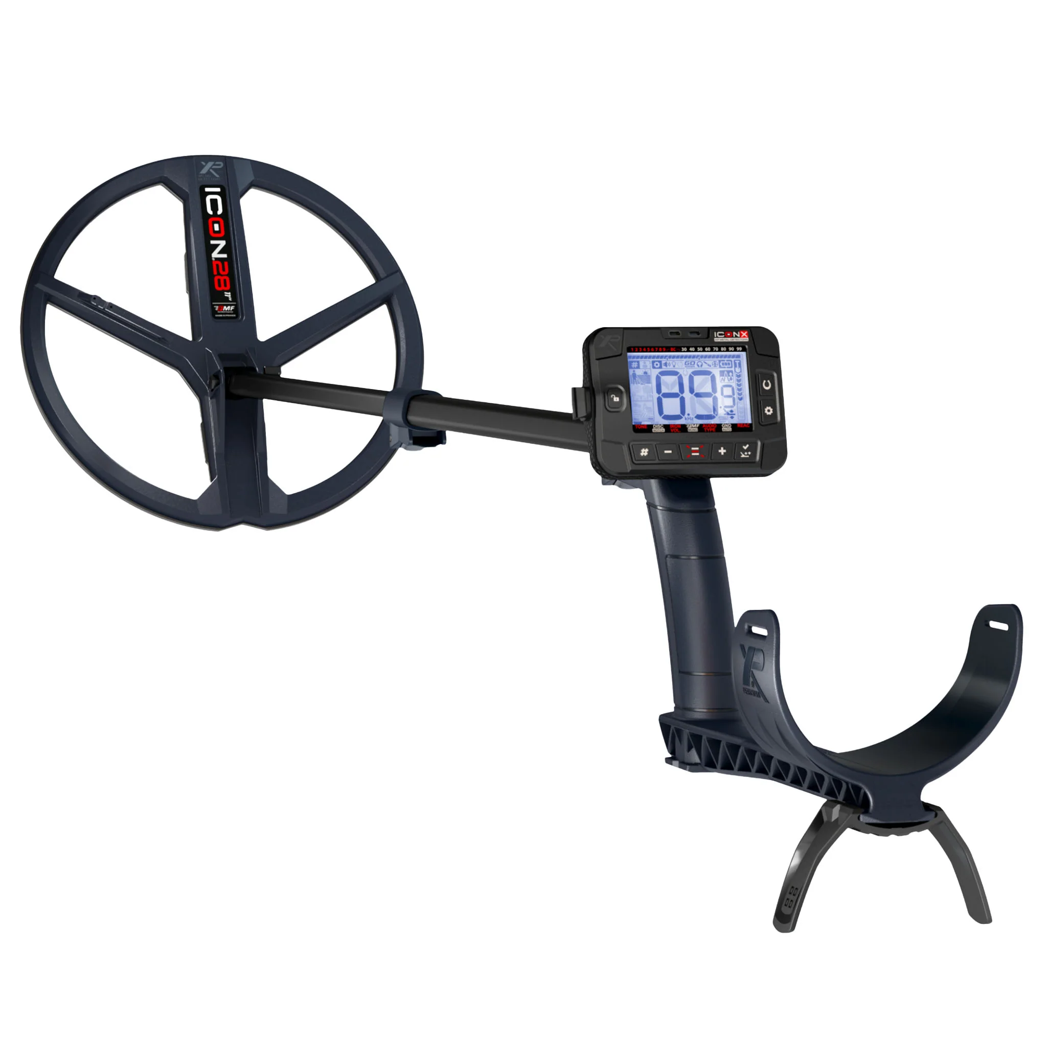 XP ICON-X Fast Multi-Frequency Metal Detector with WSA ST Headphones and 11-Inch FMF Coil - Image 3