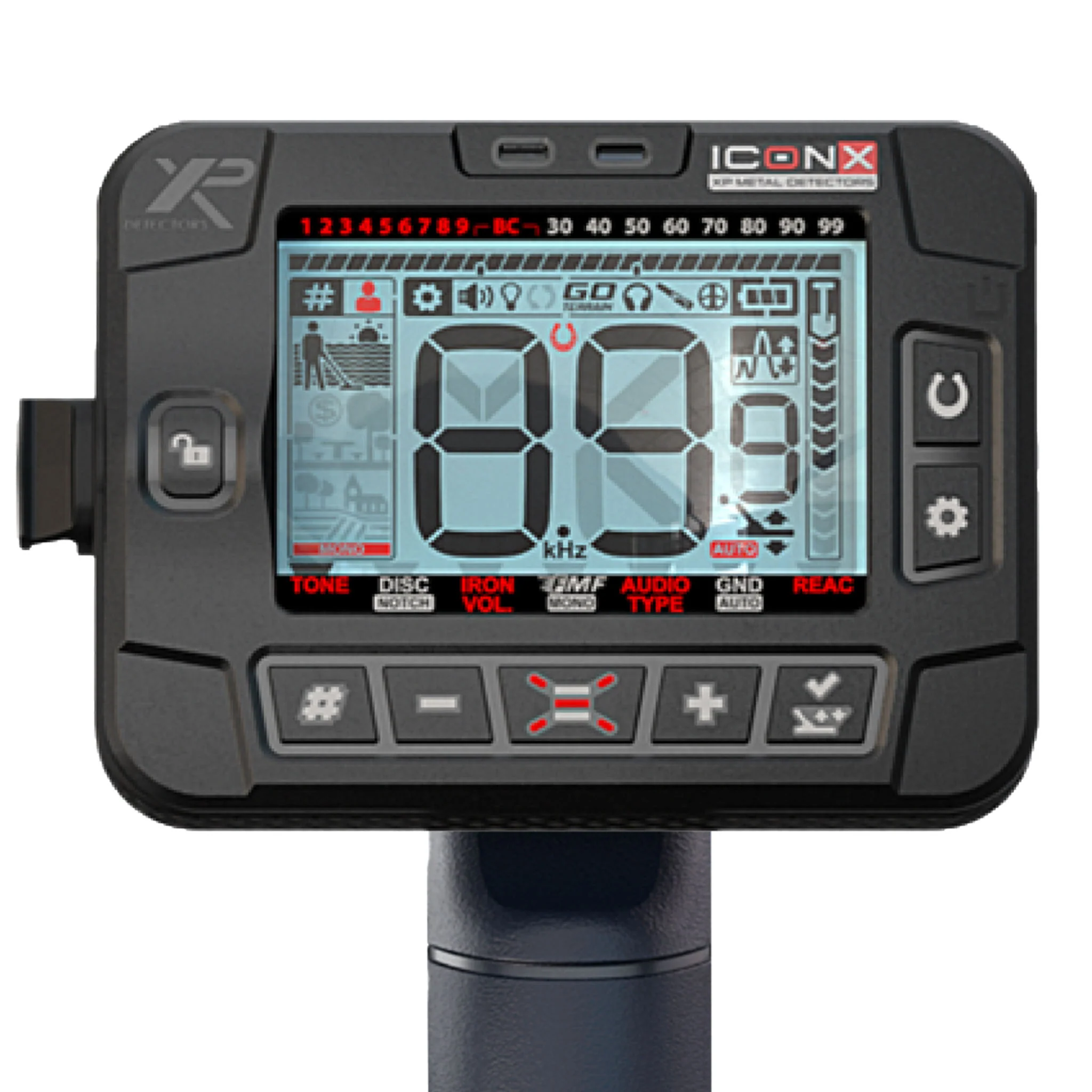 XP ICON-X Fast Multi-Frequency Metal Detector with 11-Inch FMF Coil