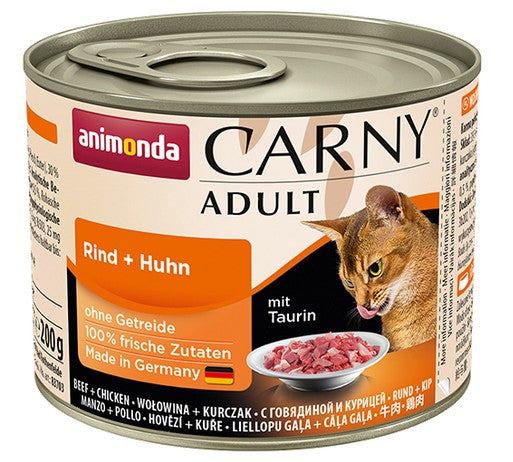 Animonda Carny Adult Wołowina + Kurczak puszka 200g - Image 2