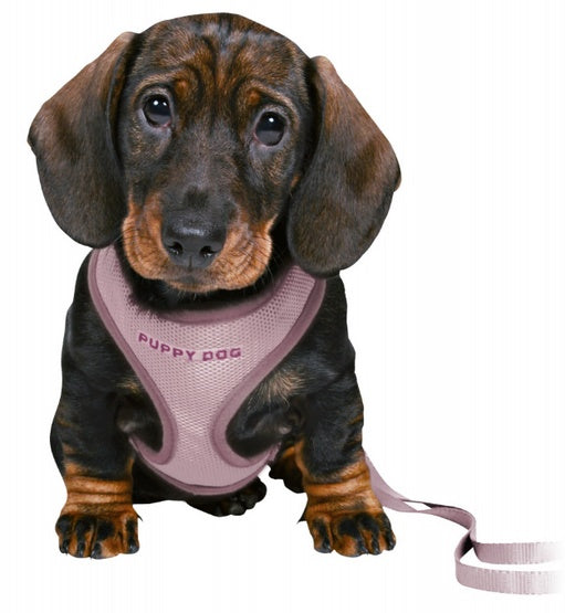 Trixie szelki ze smyczą Junior 26–34 cm liliowe - miękkie dopasowanie dla szczeniąt - Image 2