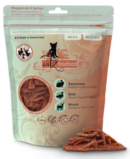 Catz Finefood Meatz Wild Mix - królik, kaczka, jeleń 45g - Image 3
