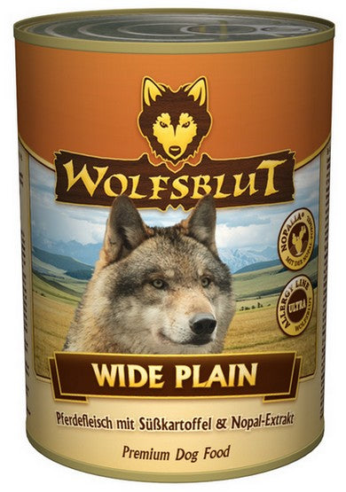 Wolfsblut Dog Wide Plain – konina i bataty puszka 395g