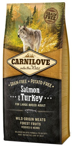Carnilove Dog Salmon & Turkey Large Adult – łosoś i indyk 1,5kg