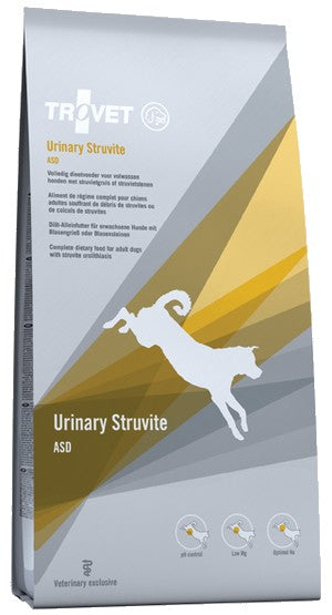 Trovet ASD urinary struvite dla psa – dieta weterynaryjna na kamienie moczowe 12,5 kg –  USZKODZONE OPAKOWANIE [termin ważności: 27.08.2026]