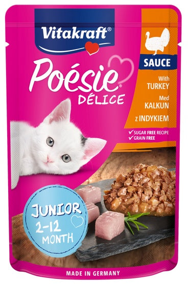Vitakraft Poesie Deli Sauce Junior indyk – delikatny sos bez zbóż