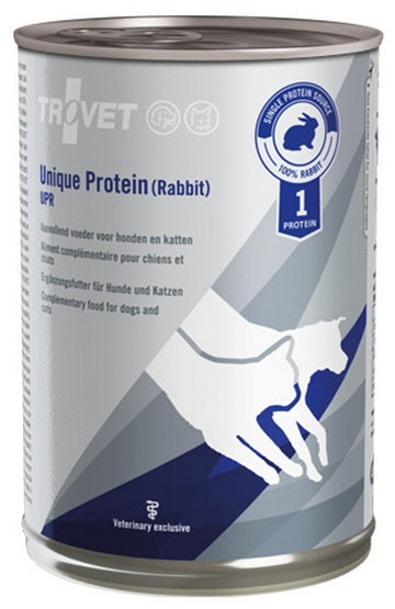 Trovet Unique Protein UPR Królik dla psa i kota puszka 400g - Image 1