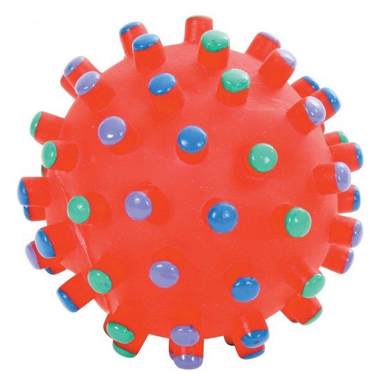 Zolux Zabawka winylowa piłka z wypustkami 9cm [480783] - Image 3