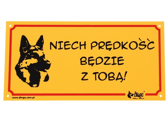 Dingo Tabliczka ostrzegawcza "Niech prędkość będzie z tobą!" - Image 1