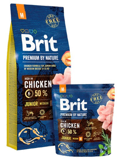 Brit Premium By Nature Junior M Medium 1kg - Image 1