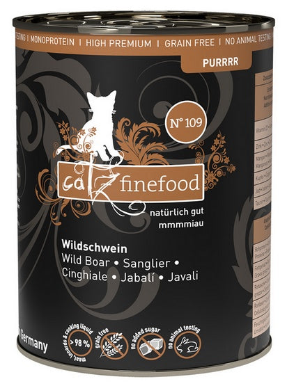 Catz Finefood Purrrr N.109 Dzik puszka 400g - Image 1