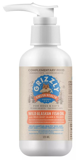 Grizzly Omega Health - olej z dzikiego łososia 125ml - Image 1