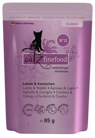 Catz Finefood Classic N.11 Jagnięcina i Królik saszetka 85g - Image 1