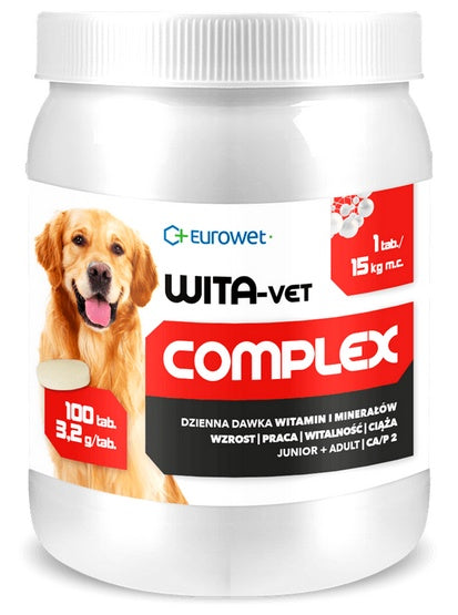 Wita-Vet Complex CA/P=2  3,2g 100tabl. - preparat witaminowy dla ciężarnych suk i szczeniąt - Image 1