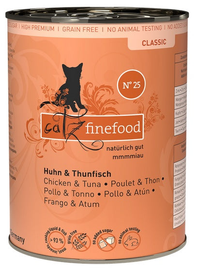 Catz Finefood Classic N.25 Kurczak i Tuńczyk puszka 400g - Image 1