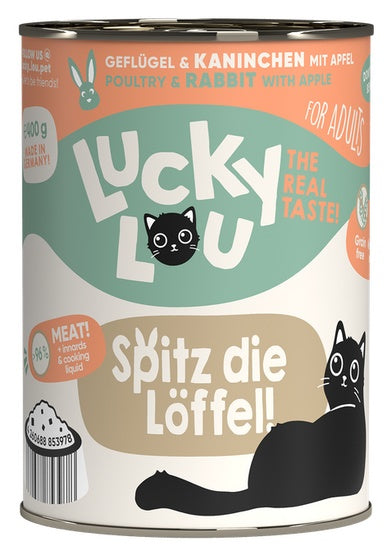 Lucky Lou Lifestage Adult Drób i królik puszka 400g - Image 1