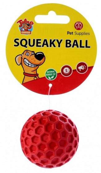 Toby's choice squeaky ball - gumowa piłka z piszczałką - small 5,5 cm - Image 2