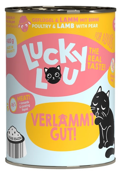 Lucky Lou Lifestage Adult Drób i jagnięcina puszka 400g - Image 1