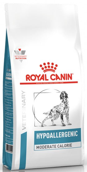 Royal Canin Veterinary Diet Canine Hypoallergenic Moderate Calorie 1,5kg – kontrola alergii i kalorii