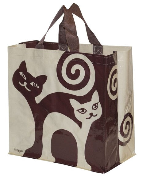Torba Animals 24L zakręcone koty - beżowo-brązowa - Image 1