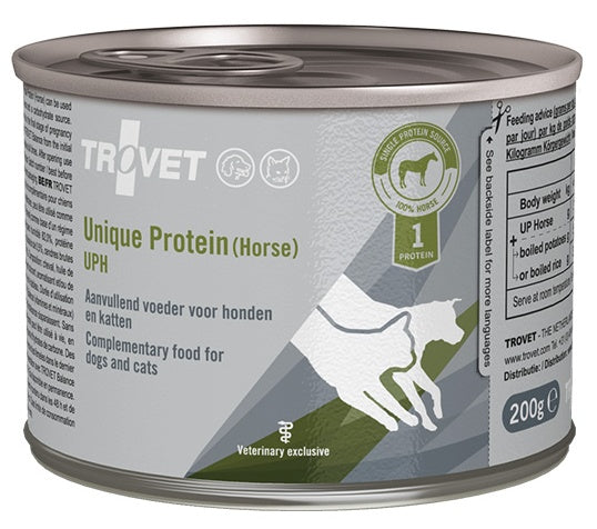 Trovet Unique Protein UPH Konina dla psa i kota puszka 200g - Image 1