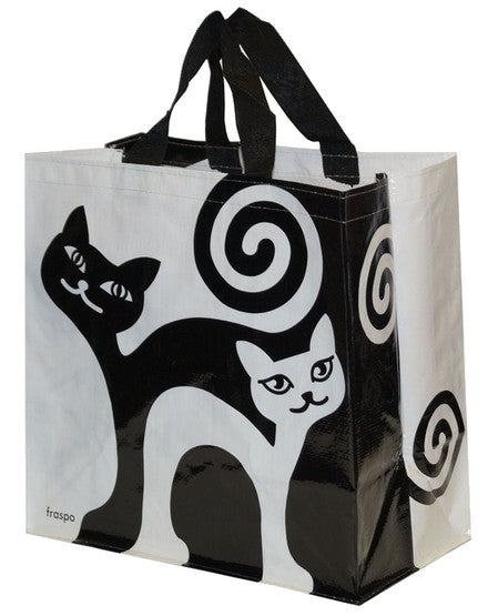Torba Animals 24L zakręcone koty - biało-czarna - Image 1