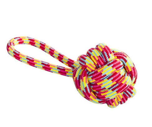 Dingo Piłka plecionka ze sznura 250g/27cm - Image 1