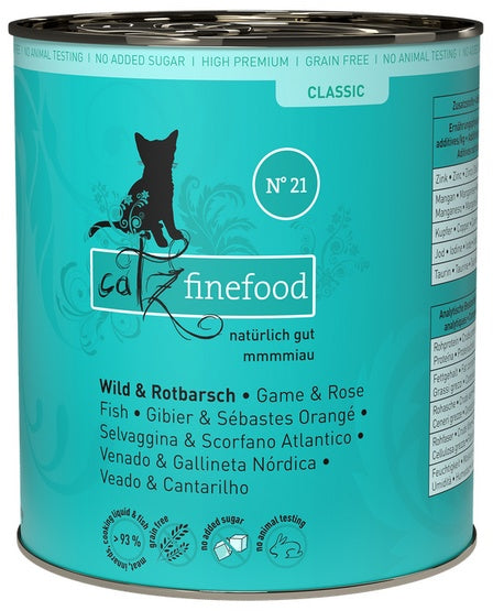 Catz Finefood Classic N.21 Dziczyzna i Karmazyn puszka 800g - Image 1