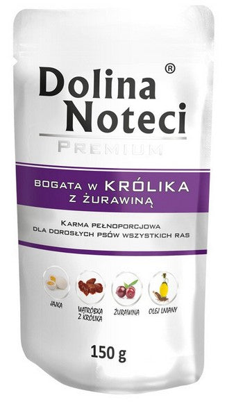 Dolina Noteci Premium Pies Królik i żurawina saszetka 150g - Image 1