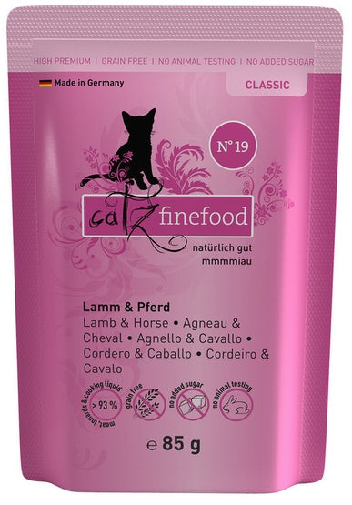Catz Finefood Classic N.19 Jagnięcina i Konina saszetka 85g - Image 1