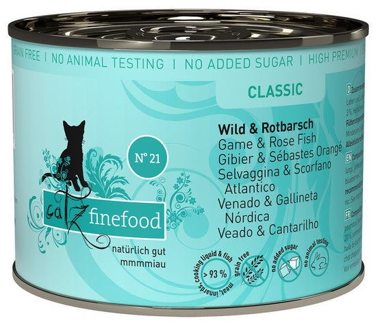 Catz Finefood Classic N.21 Dziczyzna i Karmazyn puszka 200g - Image 1