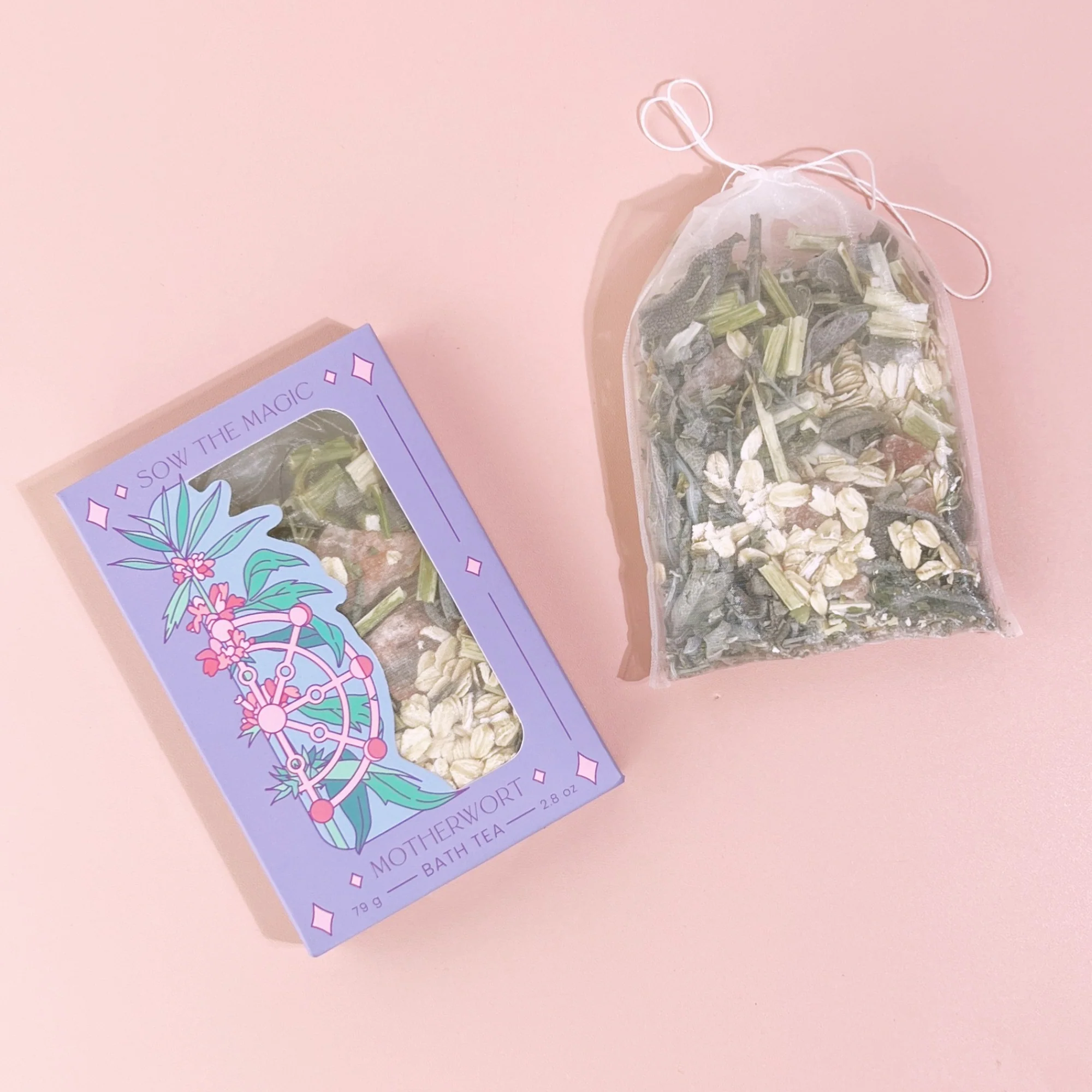 Motherwort Tarot Botanical Bath Tea Box - Image 2