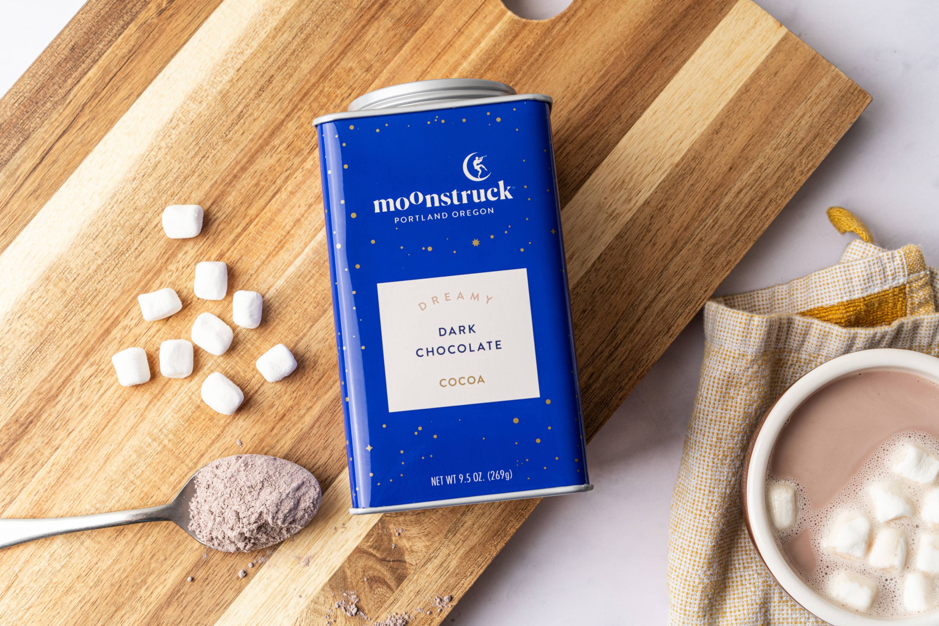 Dreamy: Dark Chocolate Hot Cocoa Tin - Image 2